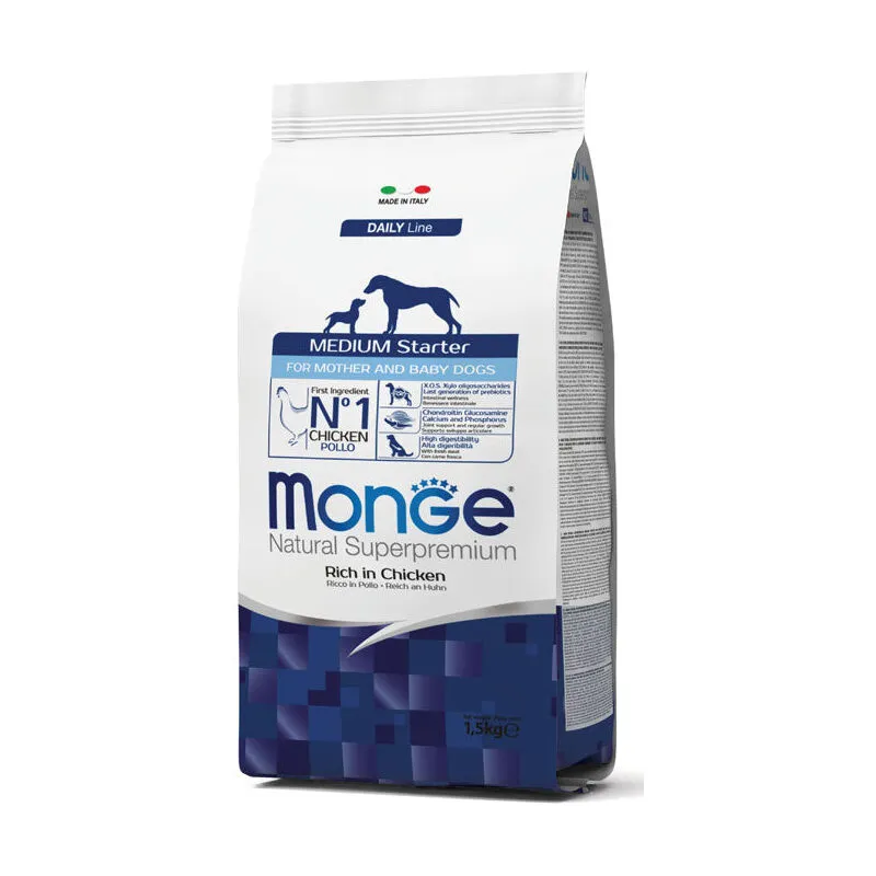 Monge - natural medium starter pollo e riso 1,5KG