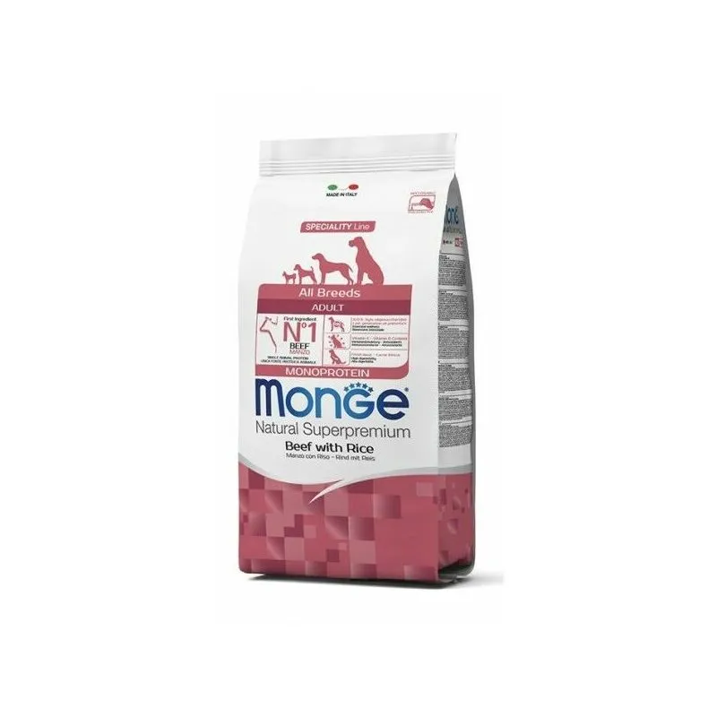 Superpremium 12 kg crocchette per cani lunga scadenza gusto: manzo adult - Monge