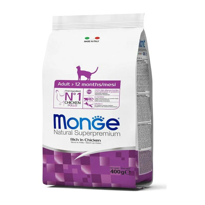 Monge Natural Superpremium per Gatto Adult con Pollo da 400 gr