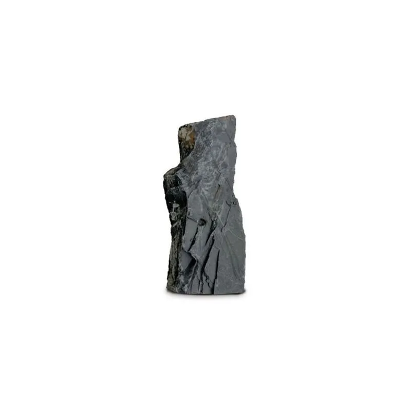 Monolite punta in pietra naturale 'Ardesia Nera Extra' [peso 530 kg h. 185 cm]