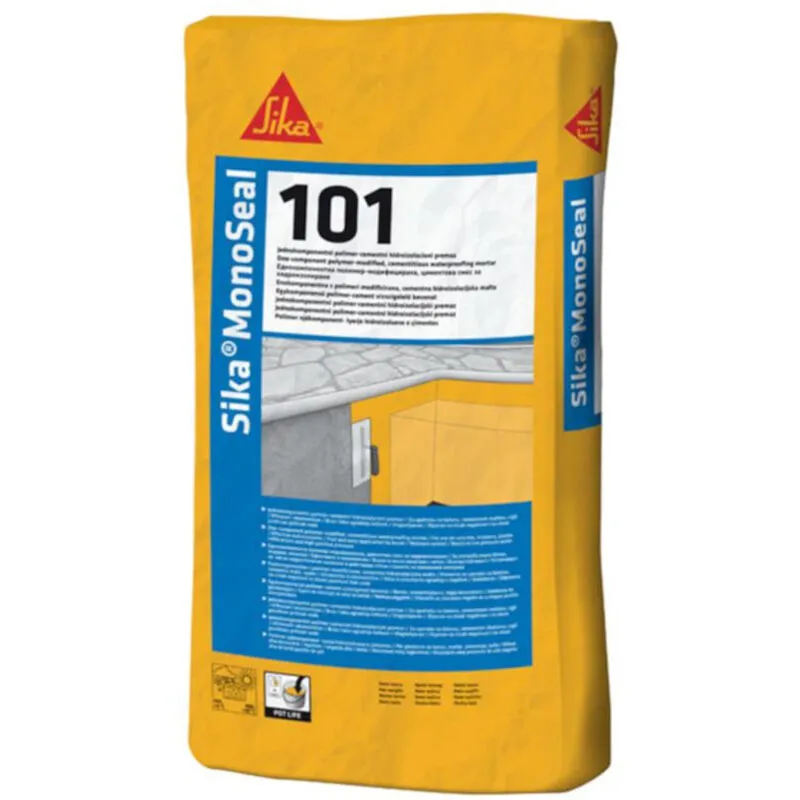 Monoseal-101 - Malta Impermeabilizzante Monocomponente 25kg Colore Bianco Ad Azione Osmotica - Sika