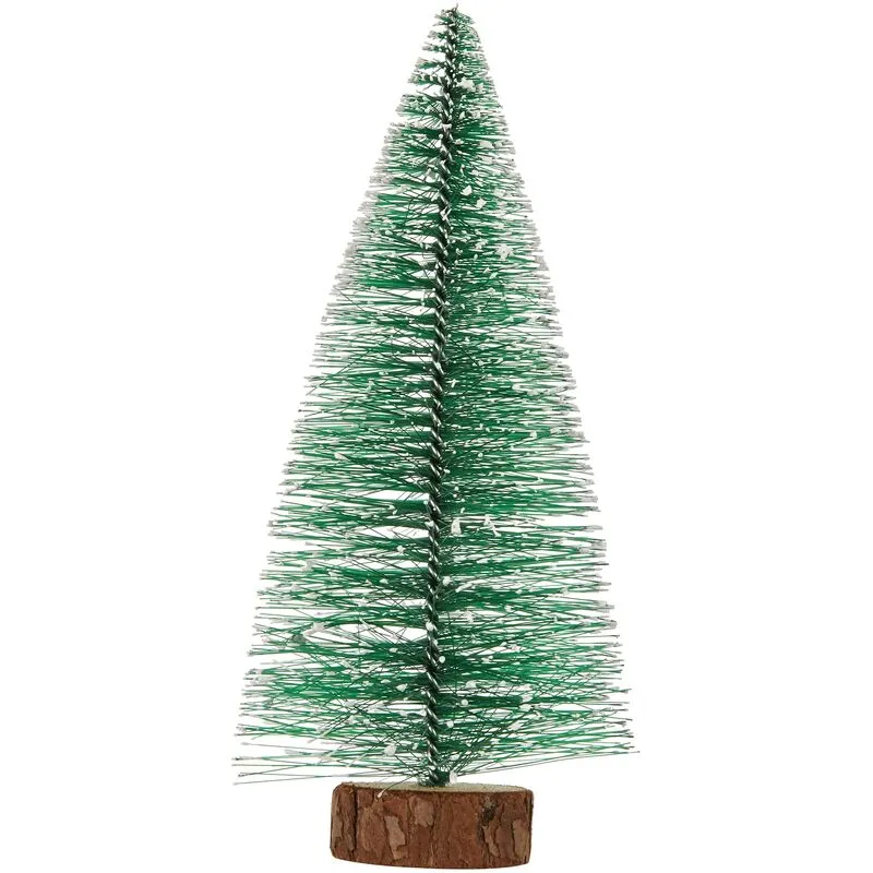 Albero di Natale Medio 20 cm. con Base in Legno, Verde, Taglia Unica - Mopec