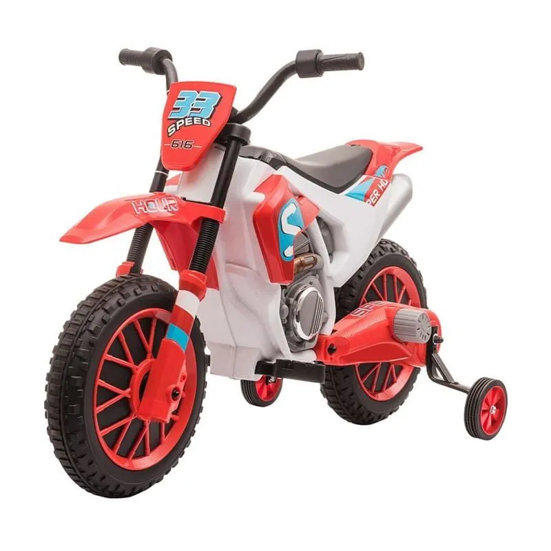 Maury's - moto da cross elettrica per bambini da 3 - 5 anni rossa