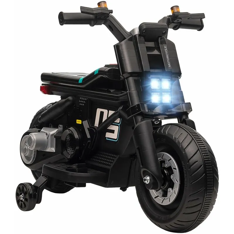 Moto Elettrica per Bambini 6V Nera