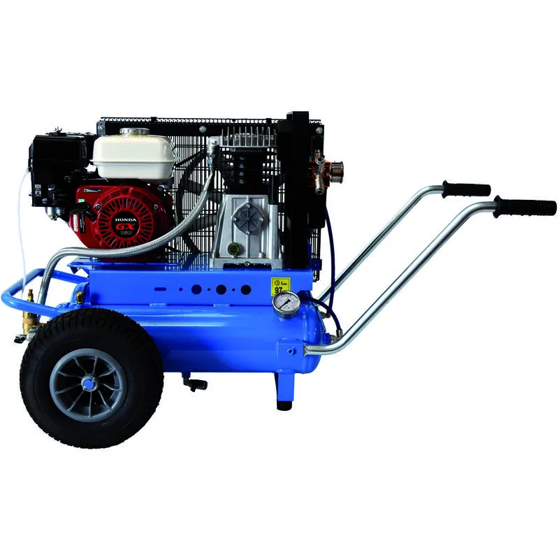 Motocompressore con motore honda 5,5 HP/4T airpower FORZA7 twin