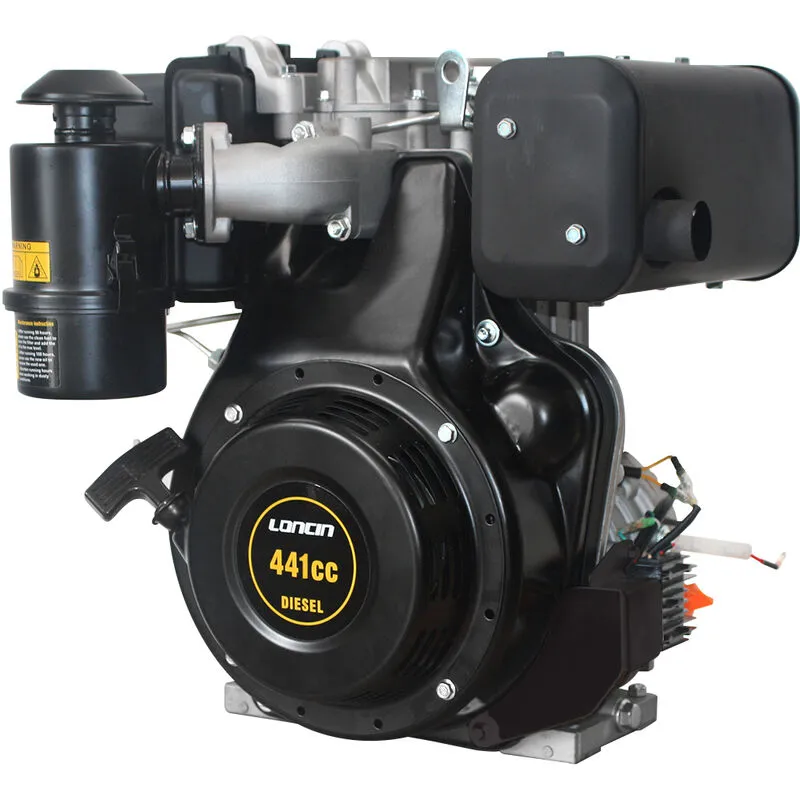 Motore diesel Loncin 9 hp albero conico 23 mm avviamento a strappo