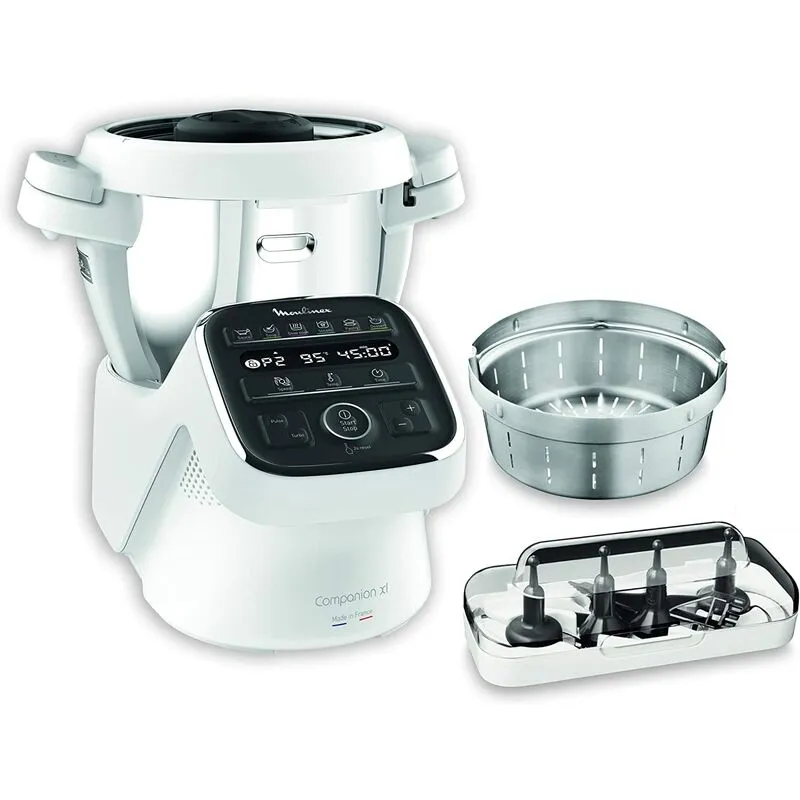  - HF80CBK Companion xl Robot da Cucina Multifunzione, 1500 w, 3L, da 30 a 150 °c, 12 Programmi Automatici e Modalità Manuale, 6 Accessori