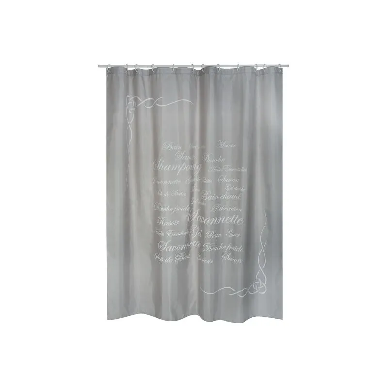  - tenda da bagno in poliestere 180X200 cm prem.grasse taupe