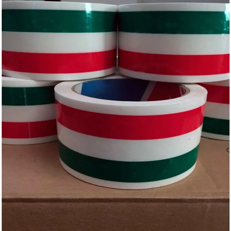 Nastro per imballaggio Tricolore bandiera Italiana 50mm x 66MT Packaging - 50mm x 66MT (36 rotoli)