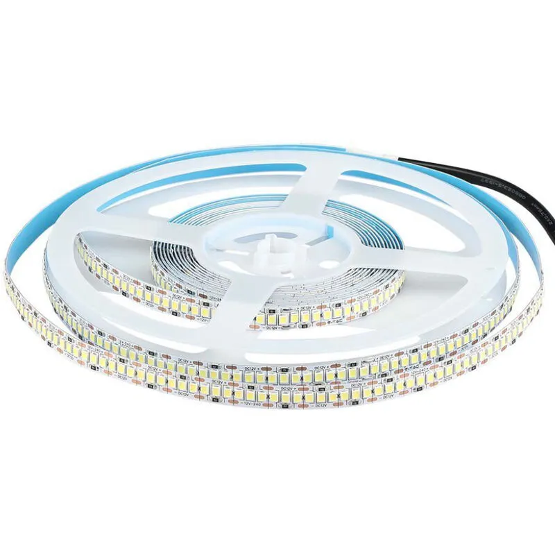 Vtac - Strip led 12V, bianco caldo 4000K, 5 metri, SMD2835, 20W/m, 240 led/m, IP20, larghezza 10mm - v-tac VT-2835 212165