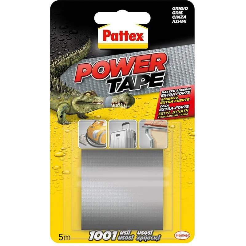 Henkel - pattex power tape 50 mm x 5 m grigio