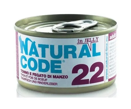 Per Gatto da 85g 22 - Tonno e Fegato di Manzo - Natural Code