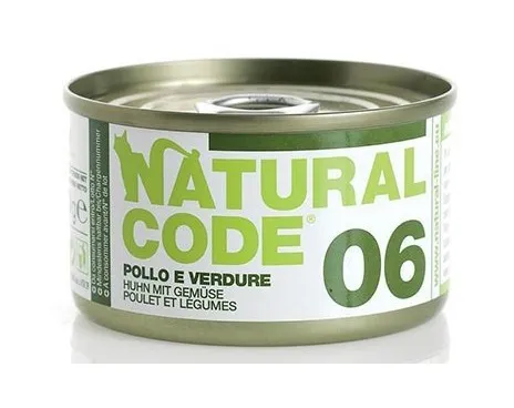 Natural Code per Gatto da 85g 06 - Pollo e Verdure