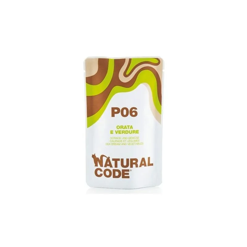 Natural Code P per Gatto da 70g P06 - Orata e Verdure