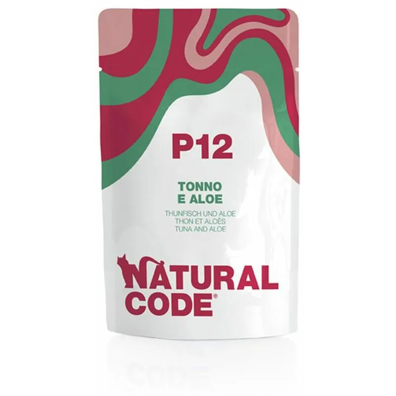 Natural Code - P12 Cat Adult con Tonno e Aloe - Bustina Da 70 Gr