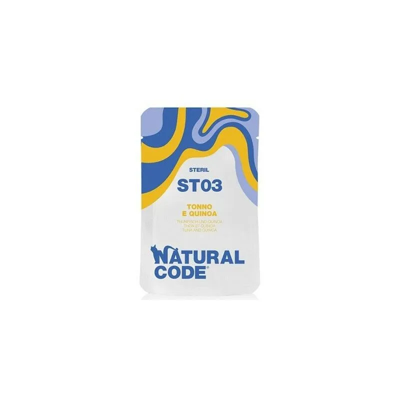 Natural Code ST per Gatto Steril da 70g ST03-Tonno e Quinoa