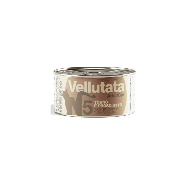 Natural Code Vellutata per Gatti Adulti da 85 gr 5 - Tonno e Prosciutto