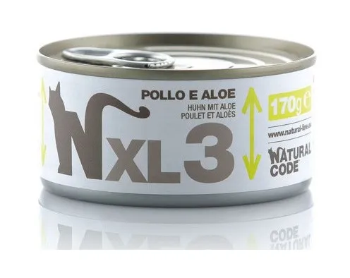 Natural Code - xl per Gatto da 170g 3 - Pollo e Aloe