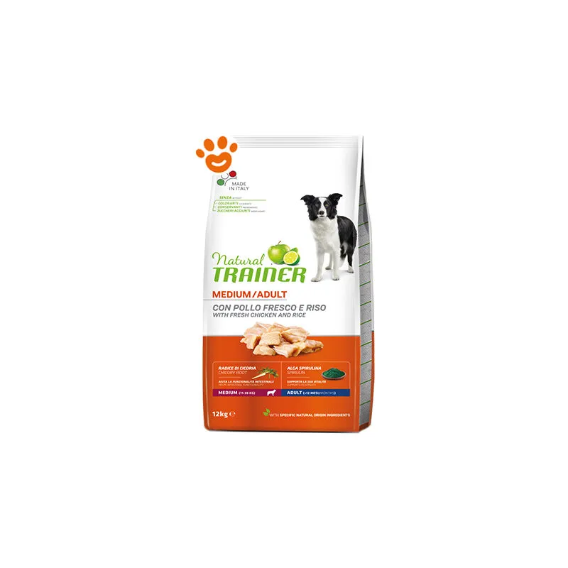 Mm_unverified_brand - Trainer Natural Dog Adult Medium Pollo - Sacco da 12 kg