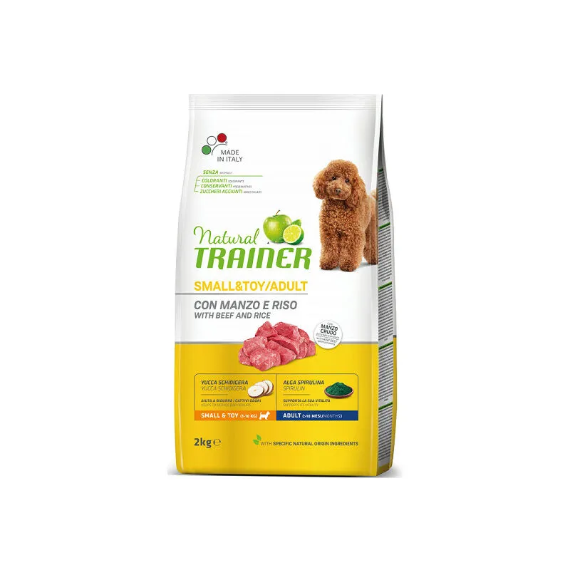 Trainer - Natural Small & Toy per Cani da 2 kg Manzo e Riso