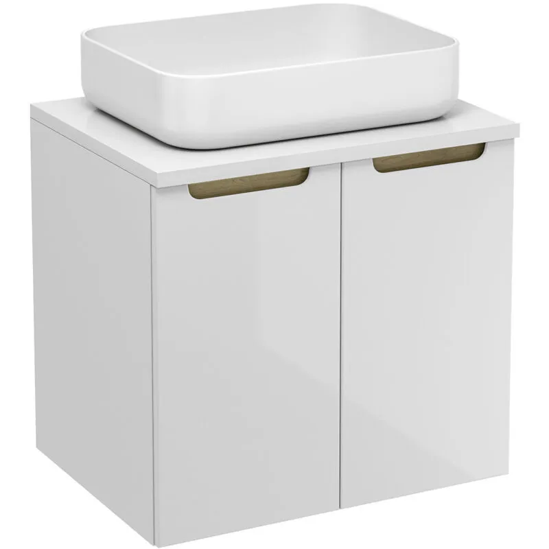 Naturel Mobile bagno Natural Stilla 60x60x45 cm bianco (STILLAD06033DBI)