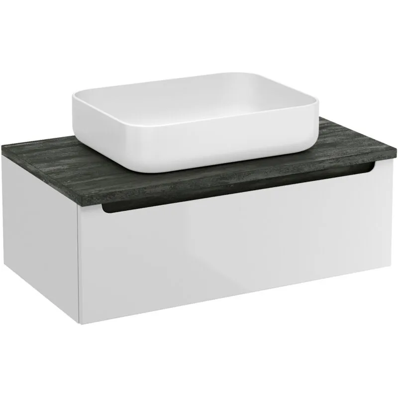 Mobile bagno Natural Stilla 80x30x45 cm bianco (STILLAD08005DC) - Naturel