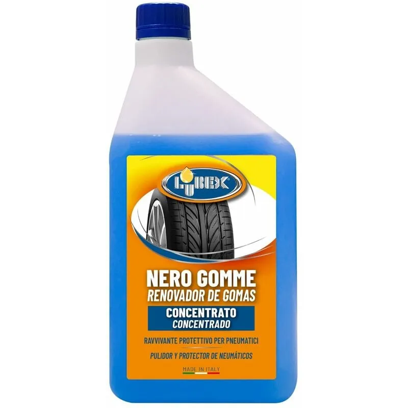 Nero gomme concentrato rinnova pneumatici auto moto 1lt Lubex