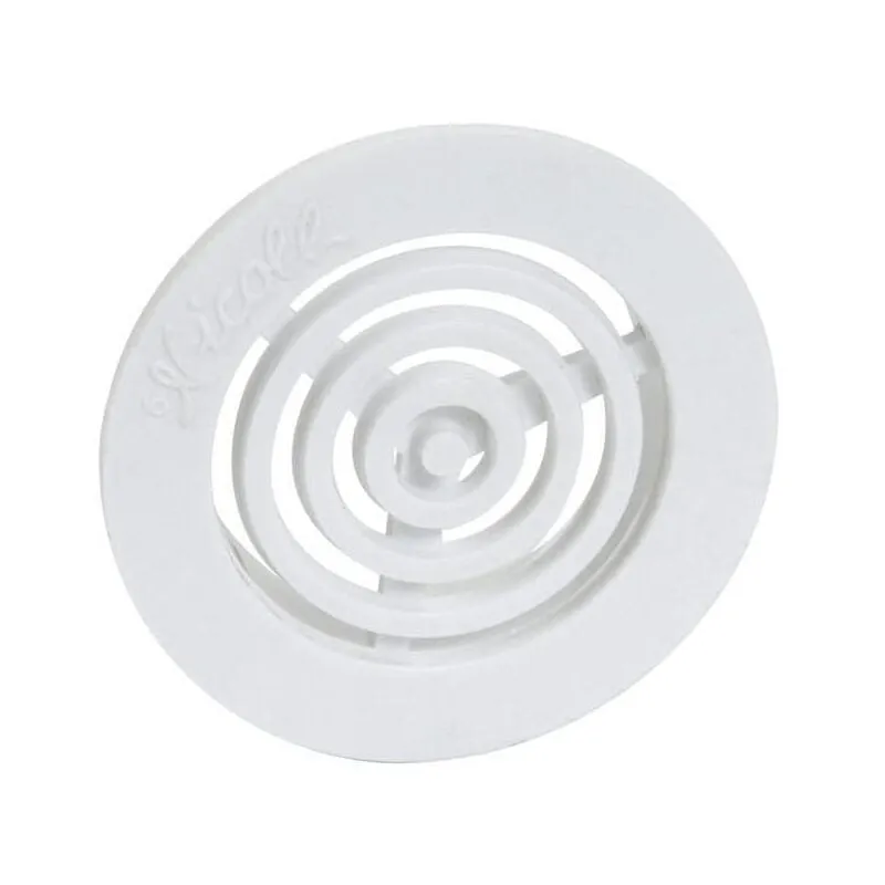 Nicoll - griglia di ventilazione rotonda Ø35 mm senza zanzariera per carpenteria - Bianco - B33