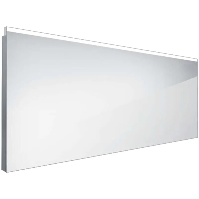 Specchi - Specchio con illuminazione led, 120x60 cm, quadrato, alluminio zp 8006 - Nimco