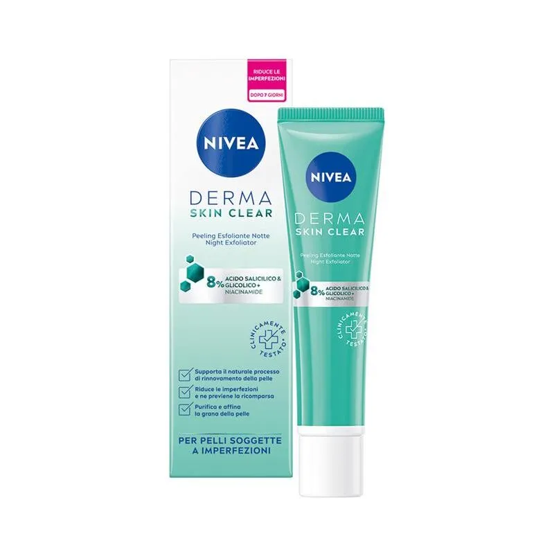 Scrub peelin skin clear 40ML esfoliante notte per pelli con imperfezioni - 