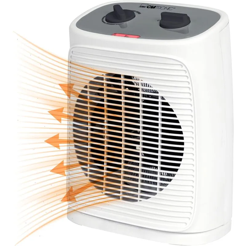  - Riscaldatore ® incl. Funzione ventilatore, riscaldamento elettrico con termostato regolabile continuo e 2 livelli di