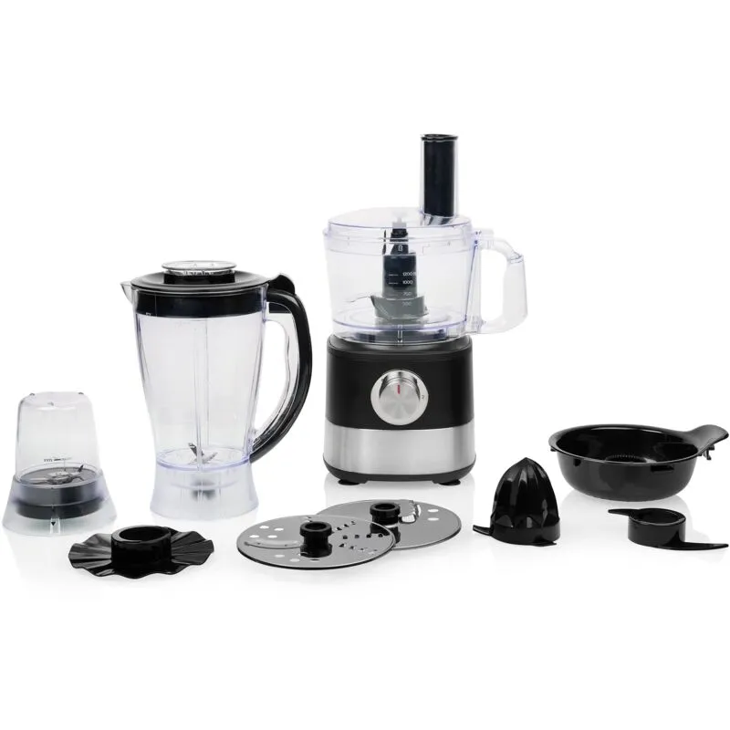  - Princess 8-in-1 Food Processor 221054 - Multifunzionale - Frullare, sminuzzare, tagliare, spremere agrumi - 3 livelli di velocità - Include