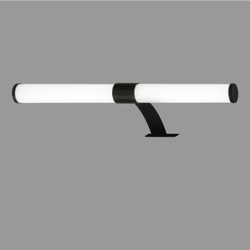 Lampada led a Specchio per Bagno, Lampada a Specchio 2 In 1, Lampada da Mobile, Lampada da Parete, Ip44, Colore Luce Bianca Neutra, 6W, Nero, 40 cm