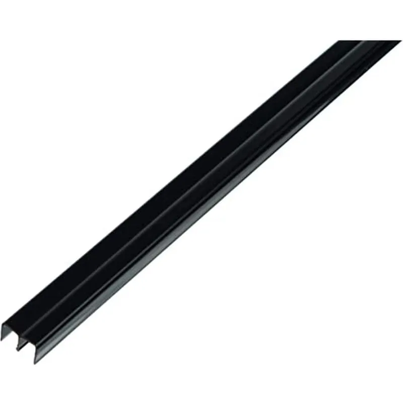  - Alberts 485139 Profilo di guida superiore plastica, nero 1000 x 18 x 10 mm