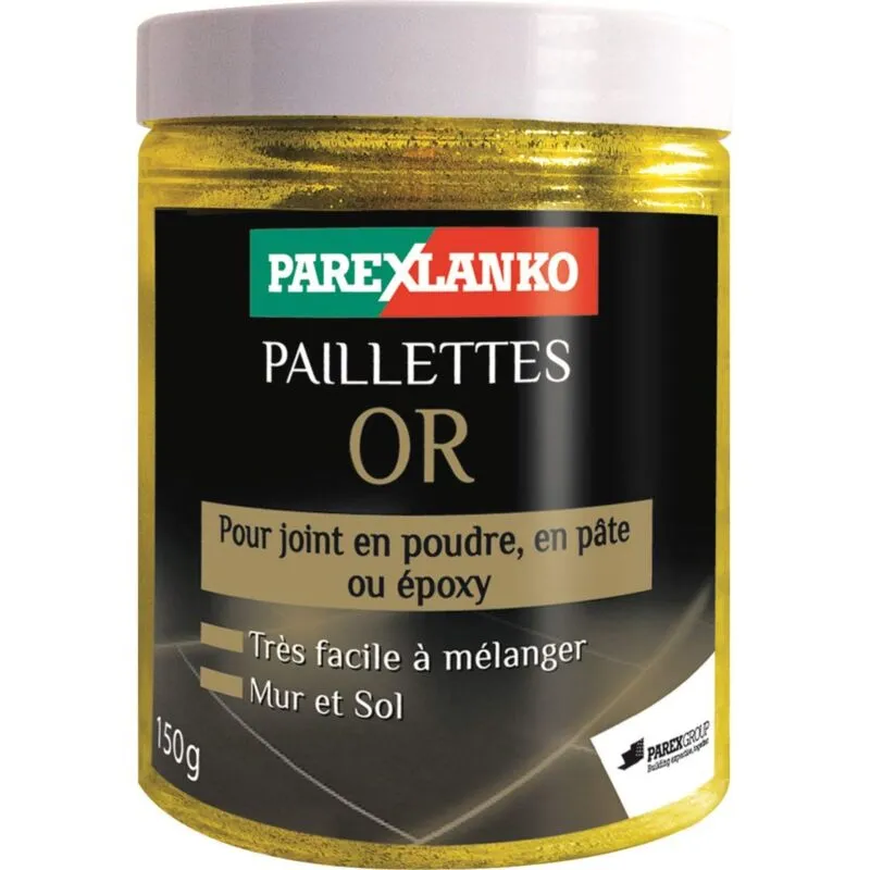 Parexlanko - Glitter Oro, Glitter per piastrelle in polvere, pasta o resina epossidica, 150 g