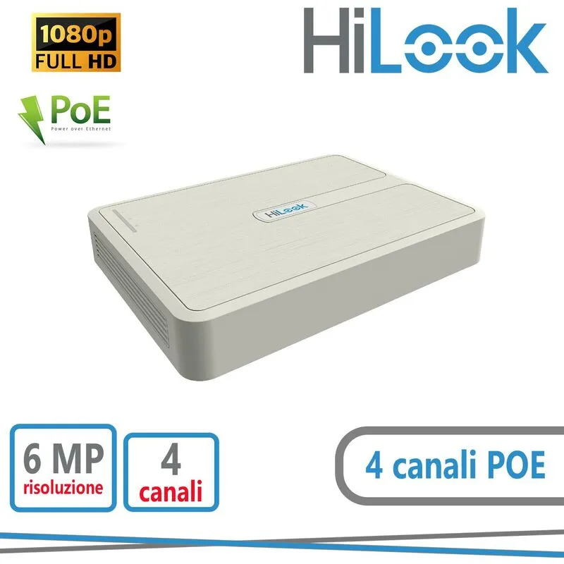 Hilook - nvr (up to 4-CH ip video) H.265/H.265 4C poe