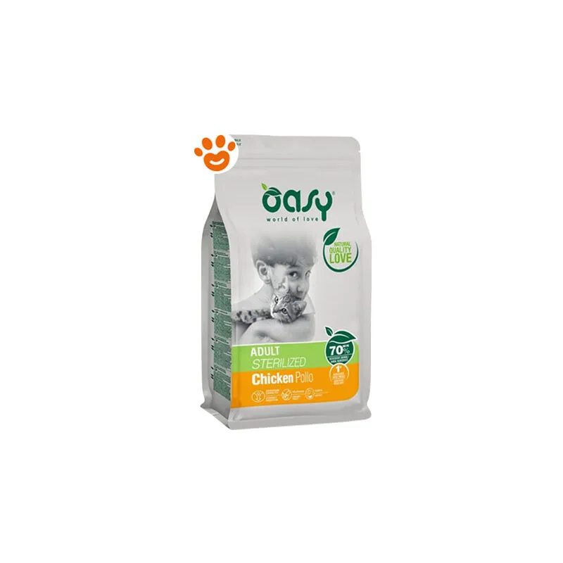 Oasy - Cat Adult Sterilizzato Pollo - Sacco da 1,5 kg