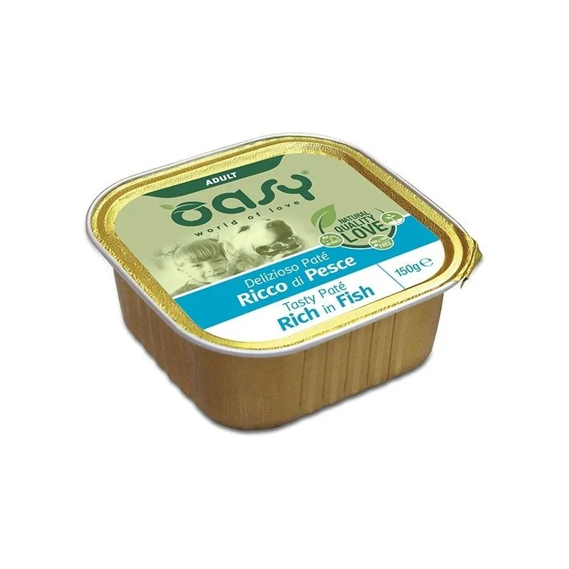 Oasy - Delizioso Patè per Cani da 150 gr Pesce