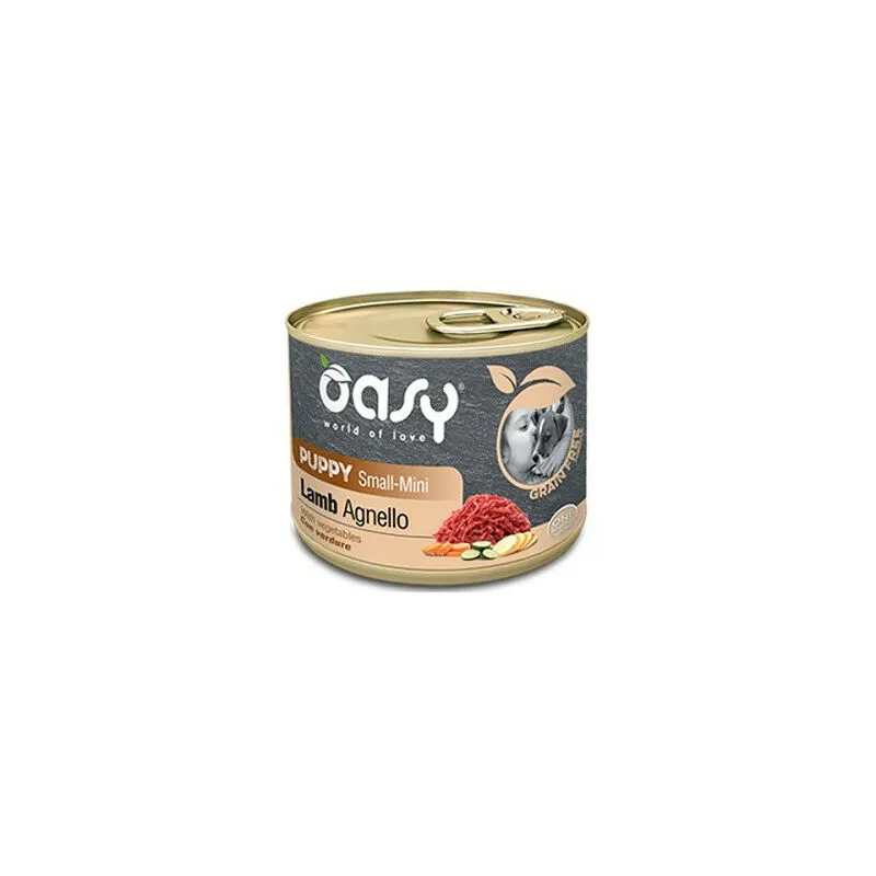 Oasy - Grain Free per Cani Puppy Small-Mini con Agnello e Verdure da 200 gr