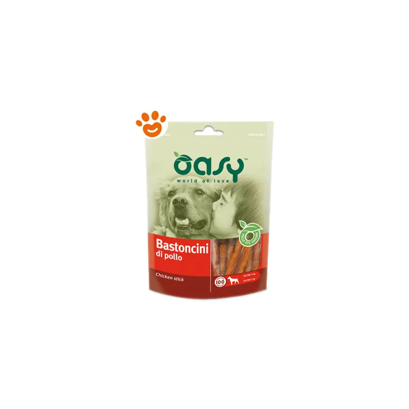 Dog Snack Bastoncini di Pollo - Confezione da 100 Gr - Oasy