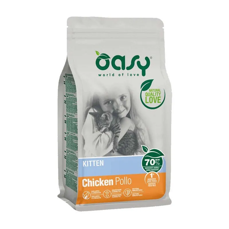 Oasy - Gatto kitten pollo 1,5 kg