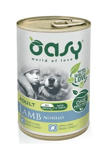 Oasy - Monoproteico per Cane Adult da 400 gr Agnello