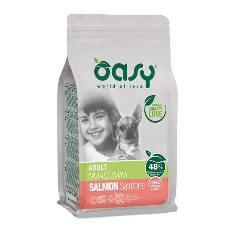 Oasy - One Animal Protein adult small mini salmone 800 gr