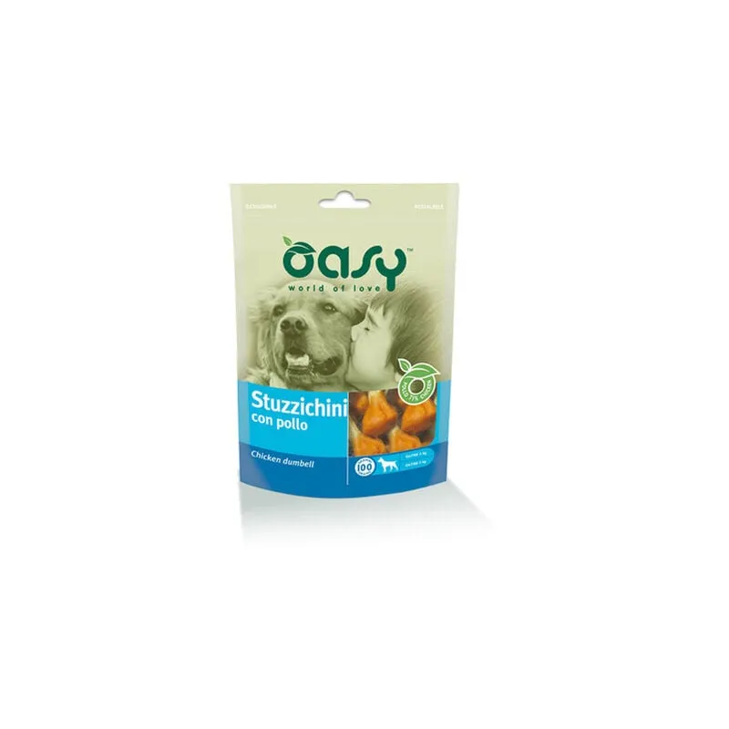 Oasy - Snack Per Cani stuzzichini con pollo Busta 100 gr