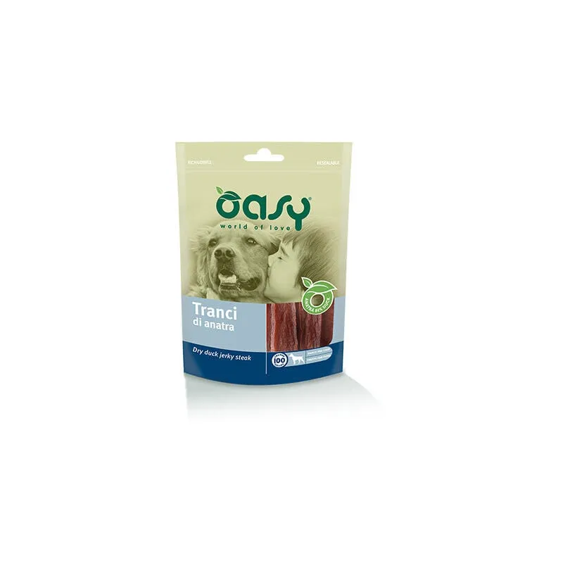 Oasy - Snack Per Cani tranci di anatra Busta 100 gr