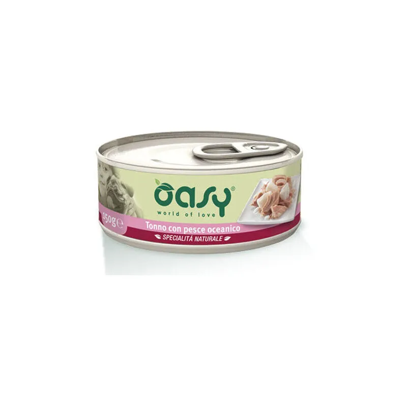 Oasy Umido Cani TONNO CON PESCE OCEANICO Lattina 150 gr