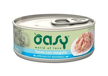 Natural per Gatto da 150 gr Tonno con Vongole - Oasy