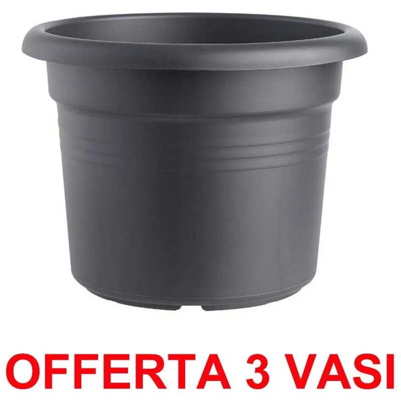  - offerta 3 vaso green basics cilinder 40CM living black