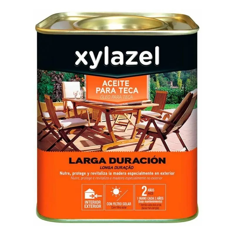 Xylazel - Teak Oil Long Life Natural Color 0.750l edm 25580