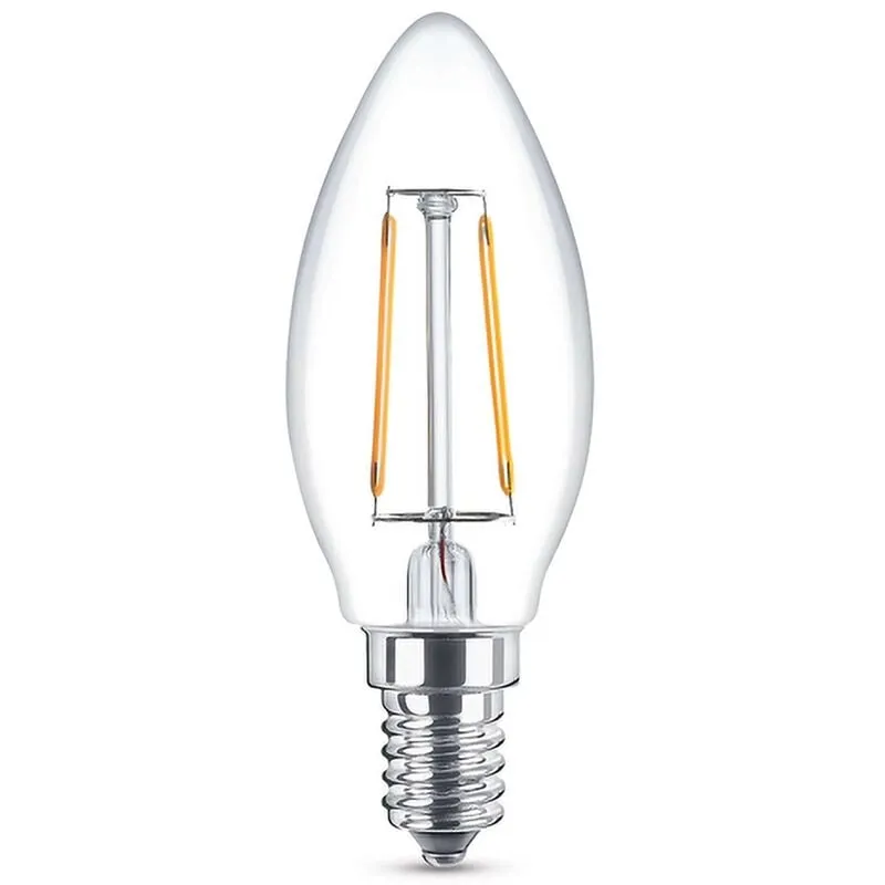 Nova Line - Lampadina Led a Filamento E14 C35 a candela 2W Bianco caldo 2700K Novaline